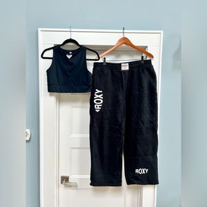 Roxy x Kelia Moniz Crop Top and Sweatpants